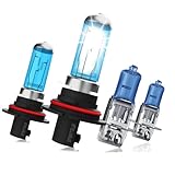 SPBRTBUB compatible with FORD F-150 (1994-1996) halogen headlight bulbs, 9007High/Low Beams + H3 Fog Lights Combo, Pack of 4