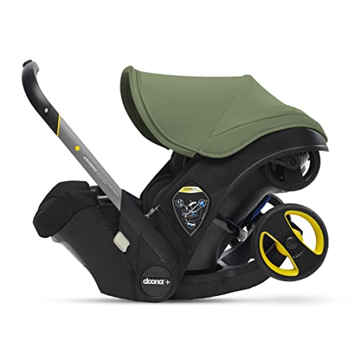 Doona Infant Car Seat & Latch Base - Rear Facing Car Seat And Car Seat Base, Car Seat To Stroller In Seconds - Us Version, Desert Green #TOP4
