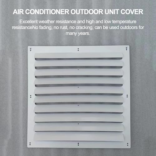 Grille de protection contre le vent de sortie du condenseur et support pour climatisation - 2