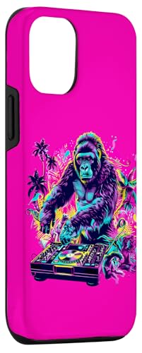 Platine DJ Gorilla Tropical Animal Dance Musique Gorilla DJ Coque pour iPhone 12/12 Pro – vue 3