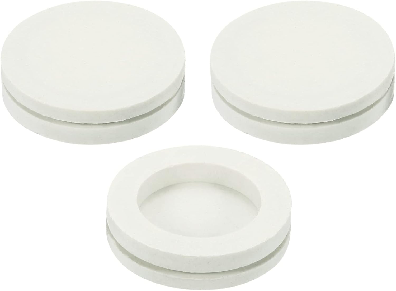 MECCANIXITY Air Conditioner Drain Stoppers fit 25mm/1" Rubber Plug Replacement Part Accessories for Mini-Split Window AC, Beige Pack of 3