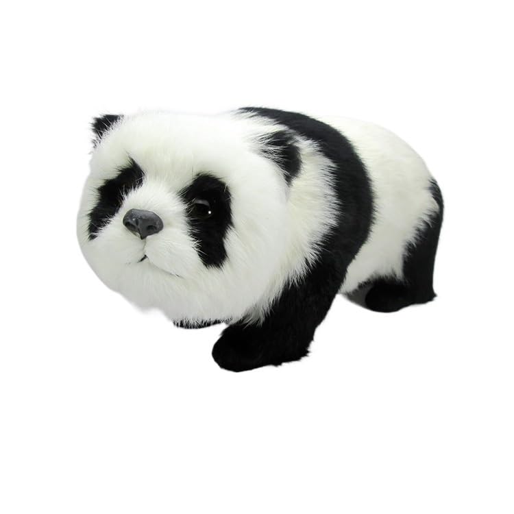 Statue d'animal panda réaliste pour amuser les enfants et compléter un exposé d'école
