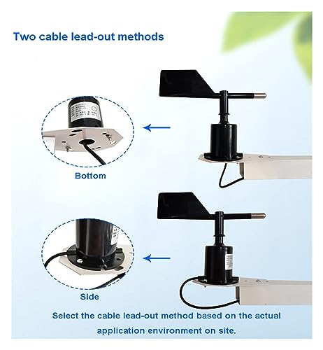 Capteur de direction du vent orientable 360° contre les intempéries - 8