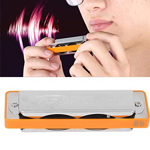 Harmonica Key of Bb 10 Holes Blues Harmonica Mouth Orgue pour la pratique des débutants(Orange) - Les Beatles, Paul McCartney, John Lennon, RIngo Starr, George Harrison Harmonica Key of Bb 10 Holes Blues Harmonica Mouth Orgue pour la pratique des débutants(Orange) – Image 8