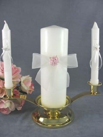 Porcelain Rose Bouquet Wedding Unity Candle Set