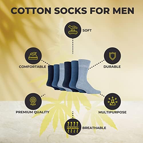 G KAM 12 Pairs Smart Mens Socks, Breathable Plain & Striped Pattered Socks Men Suitable for Work & Casual Wear, Comfortable & Durable Men's Dress Sock 6-11 UK