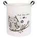 Sanjiaofen Large Sized Storage Baskets,Canvas Waterproof Storage Bin,Collapsible Organizer Baskets for Home,Office,Toy Bins,Laundry Hamper(Owl)