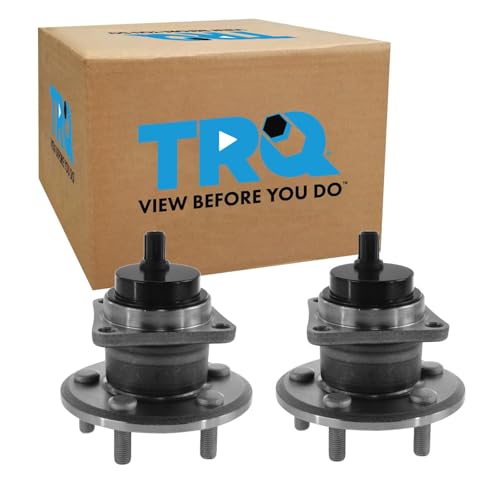 Image of TRQ Rear Wheel Bearing and Hub Assembly Set 2 Piece Compatible with 2009-2018 Toyota Corolla 2009-2013 Matrix Base Model 2009-2010 Pontiac Vibe 1.8L