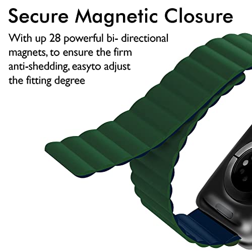 Image of GRIPP Reverser Premium Silicone Magnetic Watch Strap for 40mm /41mm /42mm, Watch Series 11 /10 /9 /8 /7 /6 /5 /4 /3 /2 /1, SE 3 /2 /1, Slim, Lightweight, Adjustable (Watch Not Included)