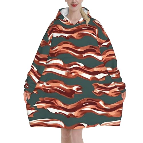 Couverture à capuche portable pour vos soirées télé hivernales en flanelle noire