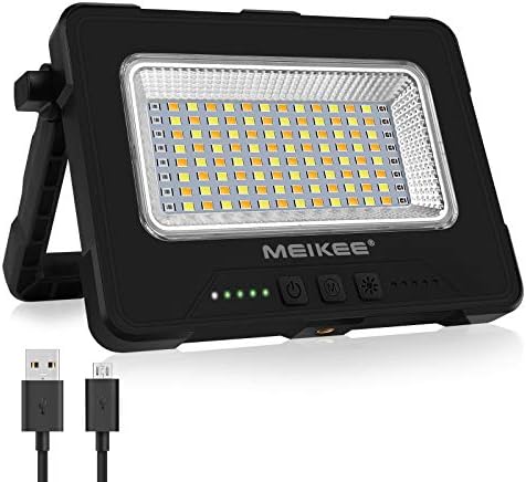 Lanterna da campeggio ricaricabile, 1000 lumen, torcia LED ricaricabile, 6 modalità di luce, IPX4 impermeabile e 4000 mAh Power Bank per emergenza, cavo USB incluso