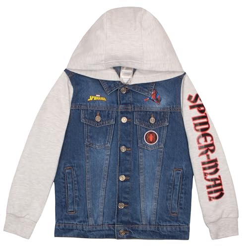 Veste en jean Spider-Man à porter à l'école ou au parc pour petit et grand enfant
