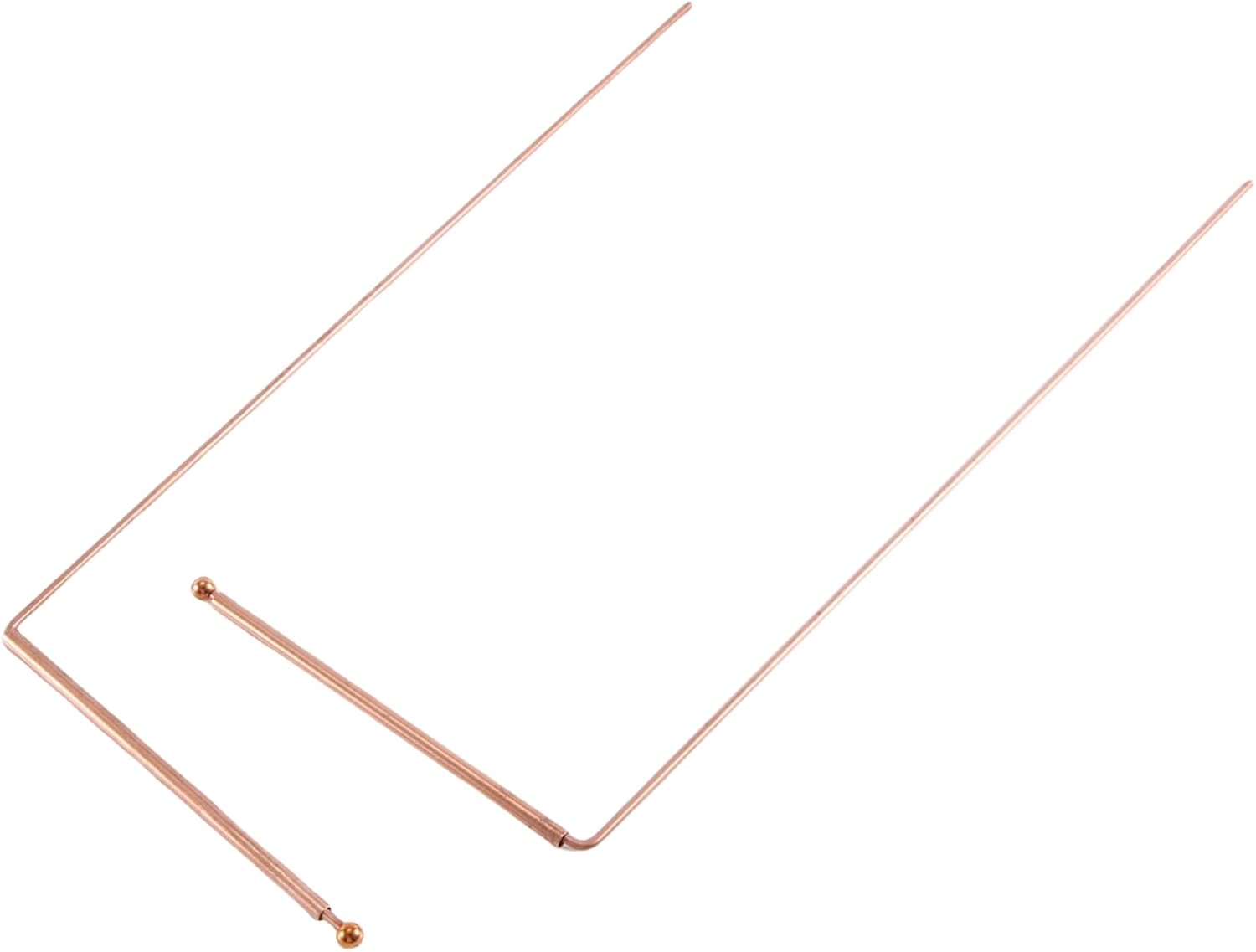 Copper Dowsing Rod Pure Copper 2PCS Divining Rods - for Divining Water, Treasure(B) Gold