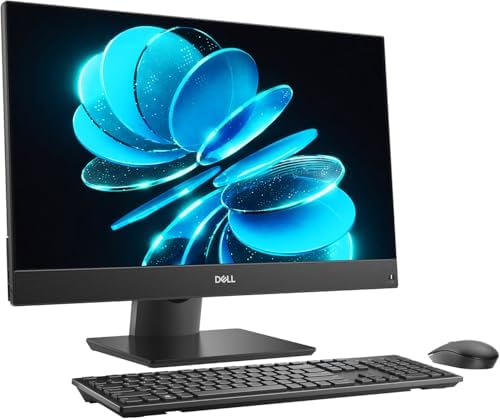 Dell OptiPlex 7470 All-in-One 23.8” FHD Desktop Computer, Intel Six-Core i5-9500, 8GB RAM, 256GB SSD, Keyboard & Mouse, Windows 11 Pro (Renewed) - 2