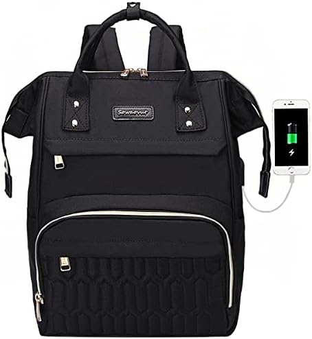 Sowaovut Laptop Backpack 15.6 Inch Casual Daypack Water Resistant Business Travel Backpack for Women men