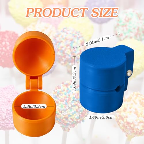 2Pcs Round Cake Pop Mould, 3D Printed Sphere Circle Cake Pop Cutter and Pusher, Baking Tools Accessories for Home Bake, Birthday Parties, Wedding Desserts by Skveyw - Image 6