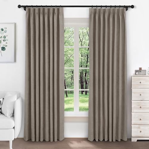 Cortinas opacas de felpilla MacoChico confeccionadas con pliegues artesanales de alta gama 2