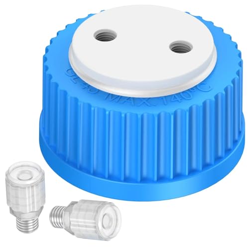 Bouchon GL45 2 ports filetage 1/4"-28 pour tuyau 1/8 OD