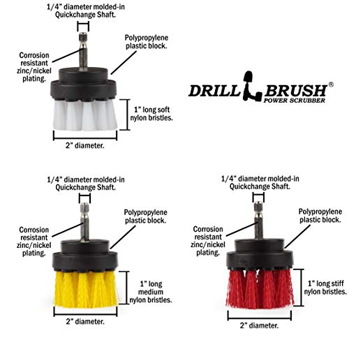 Image of Sink Brush - Bathroom Scrub Brush - Bathroom Cleaning Brush - Power Brush Scrubber for Cleaning - Car Interior Brush - Hard Bristle Cleaning Brush - Car Rim Cleaning Brush - Bath Tub Faucet Brush