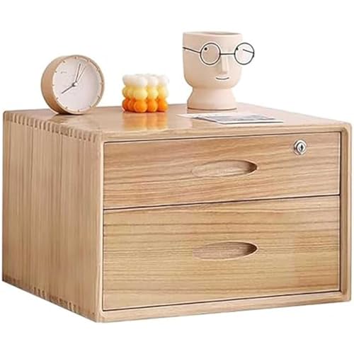 Organizer da scrivania in legno sicuro con cassetti con serratura per riporre documenti e accessori, soluzione funzionale per scrivania da ufficio