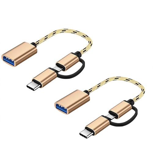 Adaptateur USB vers micro Android type C OTG 5Gbit/s doré