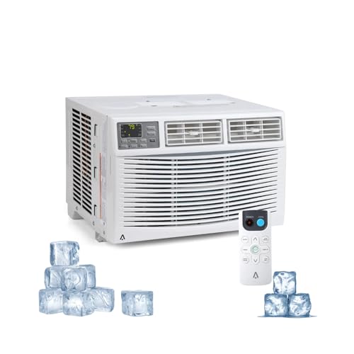 8000 BTU WiFi Window Air Conditioner for Bedrooms & Small Rooms - Remote & App Control