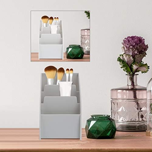 Queiting Ladder Rack Desk Decoration Remote Control Rack Storage Box Mobile Phone Rack Multi-Layer Mobile Phone Debris Shelf Organizer Cosmetic Storage Box Desk Decoration Grey