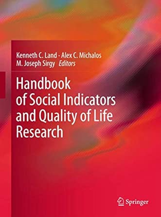 Handbook of Social Indicators and Quality of Life Research 2012th Edition book cover