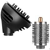 Large Round Volumizing Brush & Wave+Curl Diffuser Attachment for Dyson Airwrap Styler HS01 HS05 HS08 -  SAZIKA