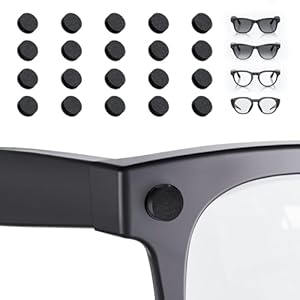 20 calcomanías de bloqueo de luz LED compatibles con Ray-Ban Meta Wayfarer/Skyler/Headliner (Gen 2) y Oakley Meta HSTN accesorios inteligentes para lentes inteligentes, cubiertas opacas de baja