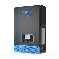 EDECOA Hybrid Wechselrichter 3200w 24v 230v 3200VA Solarladegerät MPPT 60A Pur Sinus 30-150Vdc Off-Grid BMS Kommunikation Batterieladegerät Netzpriorität Solarladeregler