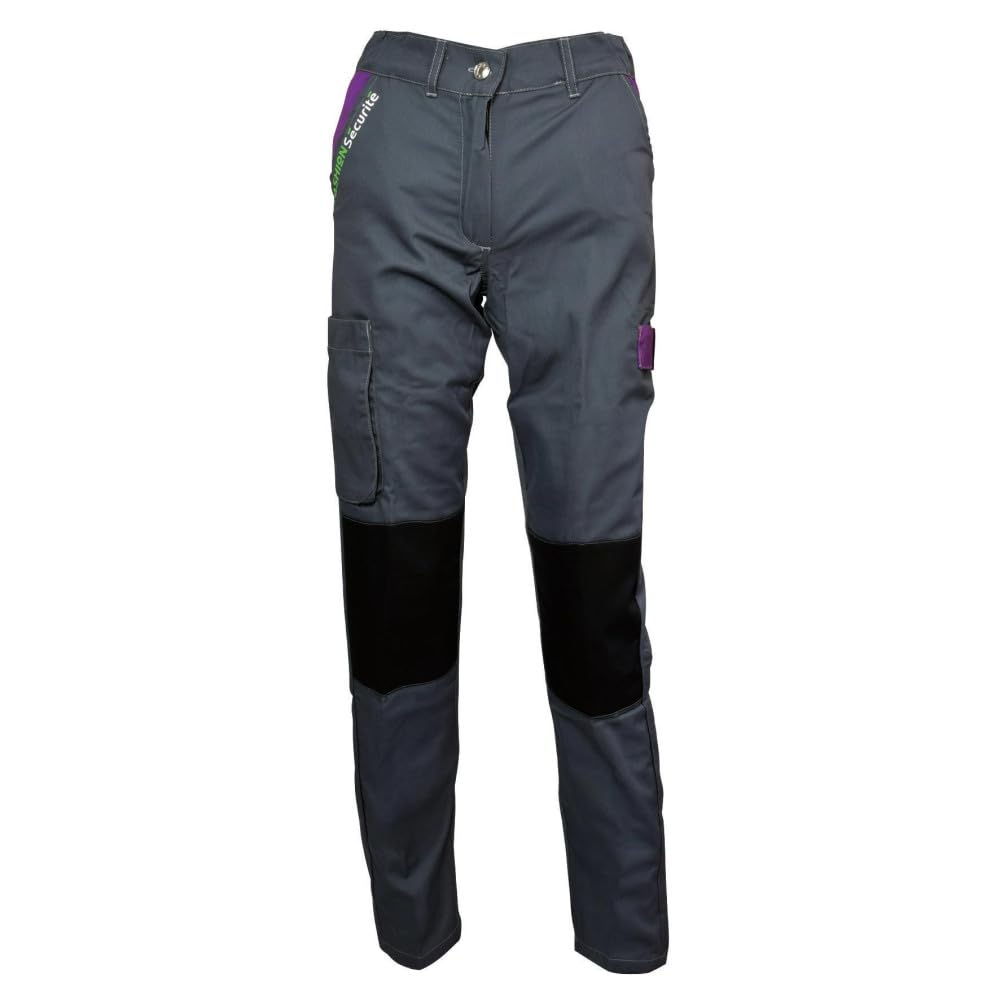 Fashion Sécurité Mixte Pep's PEP S PANTALON DE TRAVAIL PEP S GRIS VIOLET XL, Gris/​Violet, Taille XL - 48/​50 EU