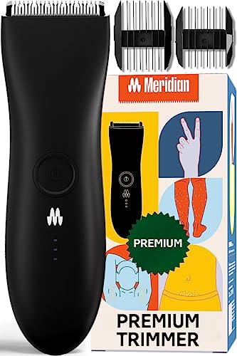 Meridian Ball Trimmer Men, Body Hair Trimmer Men, Ball Shaver Men, Pubic Hair Trimmer Men, Body Shaver Men, Body Trimmer For Men, Body Groomer For Men, Man Scape Premium Onyx #TOP9