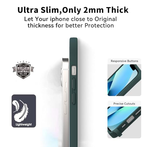 AOMYKE Handyband für iPhone 13 / iPhone 14 Hülle mit Band, Magnetisch Handyhülle kompatibel mit Magsafe zum Umhängen Schutzhülle mit Kette… – Ansicht 5