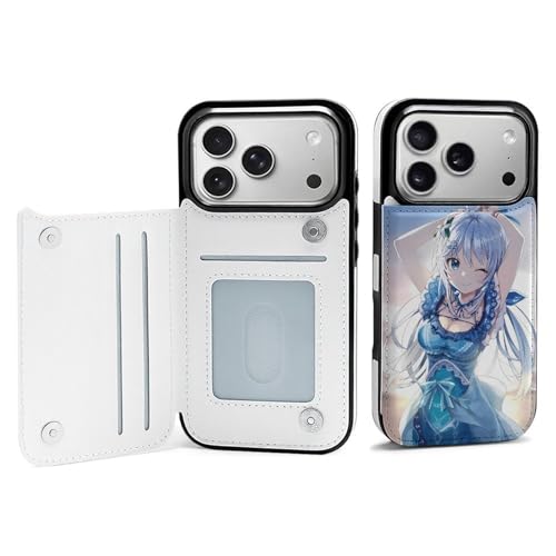 BFLiRuW �Ή� iPhone 17 �P�[�X �蒠�^ �o�[�`���� VTuber �d�]�����V�� iPhone 17 Air 17 Pro 17 Pro Max �p �J�o�[ �X�}�z�P�[�X PU���U�[ �J�[�h�P�[�X ���z�^ �ϖ��C �}�O�l�b�g �X�^���h�@�\�t