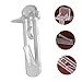 jojofuny 10pcs Heavy Duty Shelf Bracket Transparent Clips for Cabinet Shelves Easy to Install for Kitchen Cabinets Garages and Tool Rooms