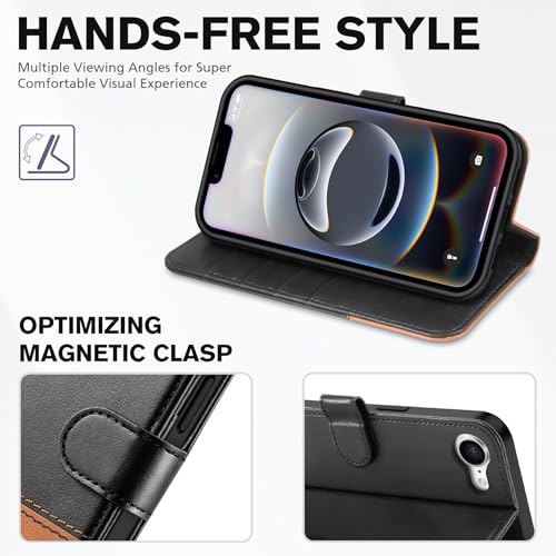 Protection robuste iPhone 16e 5G simili cuir de qualité supérieure - 4