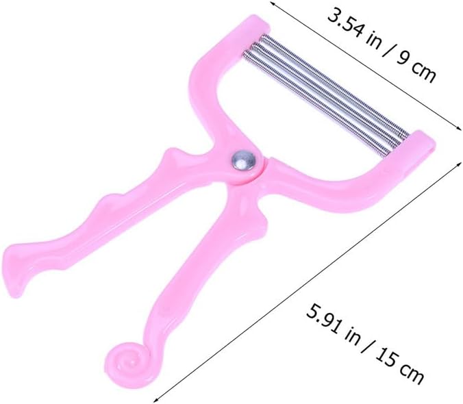 DOITOOL Manual Facial Hair Removers Set 2Pcs Hair Threader Epilator for Women - Precise Plucker for Chin Upper Lip Eyebrows Cheeks - Gentle Root Removal Tool 5.90X3.54X0.39In
