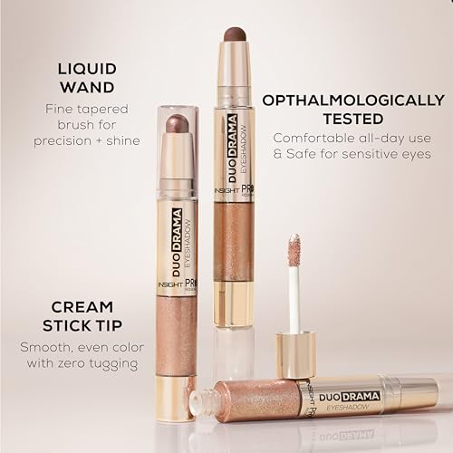 Image of Duo Drama Eyeshadow (Tone Spell) | Metallic Finish | Cream-to-Liquid Hybrid Formula with Intense Pigment | Waterproof, Long-Wear & Easy to Blend - 8g