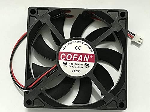 F-8015H12BII 12v 80mm COFAN Fan 12V 0.35A 8cm 8015 Ultra-Thin Charger case Cooling Fan