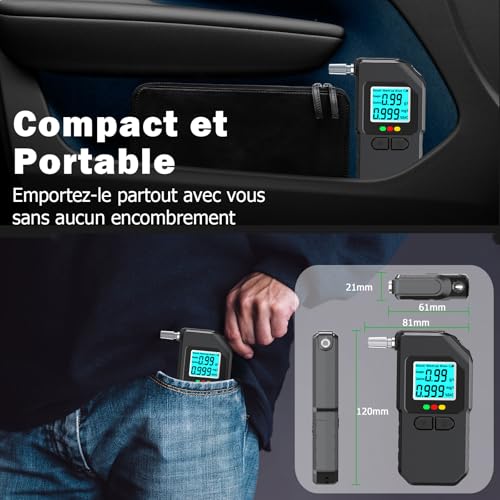 Ethylotest numerique LCD : evitez les risques sur la route - 5