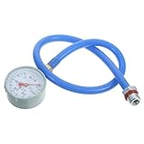 Zerodeko Exhaust Back Pressure Tester aus Edelstahl und Gummi für Automobil Abgasgegendruckprüfer mit Feiner Verarbeitung zur Präzisen Abgasmessung für Techniker Zufälliger Zufälliger Stil