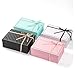 kaxilu Pink Gift Box Luxury With Lid & Ribbon, Foldable Gift Boxes 4 Pack 9.8x7x3.3Inches - Elegant Wedding & Birthday Packaging Gifts Box