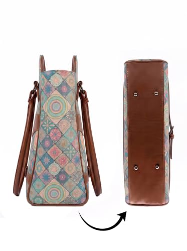 Image of Stylish Tote Bags for Office Use | Laptop Bag 15.6 inch | Purse for Women | Vegan Leather Handbag | Daily & Travel Use |