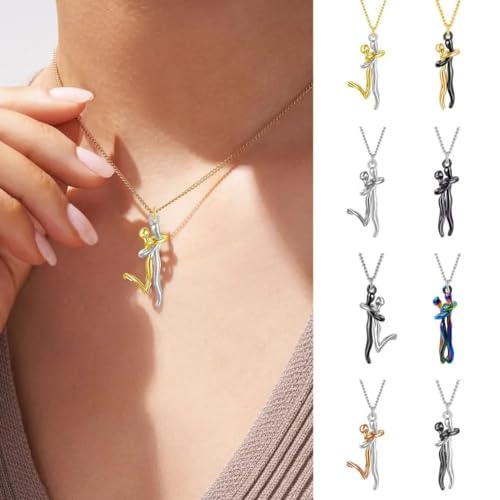 Collier câlin argent, le cadeau parfait pour la Saint-Valentin et couples - 3