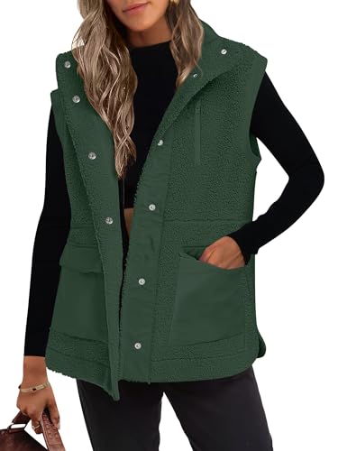 Womens Fleece Vest with Pockets