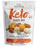 Nature’s Garden Keto Snack Mix – Probiotic Cheese Balls, Crunchy Keto Snack, Keto Snack Mix, All Natural, Low Carb, Heart Healthy Nuts – 24 Oz Bag (Pack of 1)