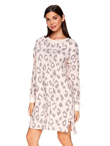 Bebe Womens Long Sleeve Nightgown Lounge Pajama Dorm Sleep Shirt (Pale Peach, 1X-Large) #TOP1
