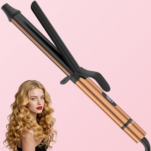 1.25 inch Long Barrel Curling Iron,Extra-Long Curling Wand with 8