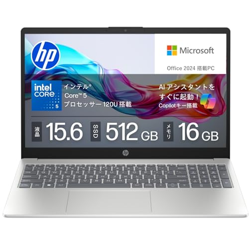 �yAmazon.co.jp����zHP �m�[�g�p�\�R�� 15-fd 15.6�C���` �C���e�� Core 5 120U ������16GB SSD512GB Windows 11 Microsoft Office 2024���� WPS Office���� �J�����V��